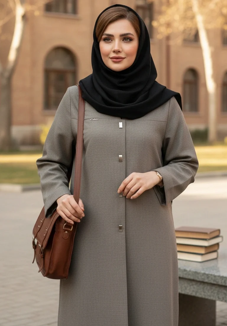 مانتو بلند دانشجویی و اداری کالج