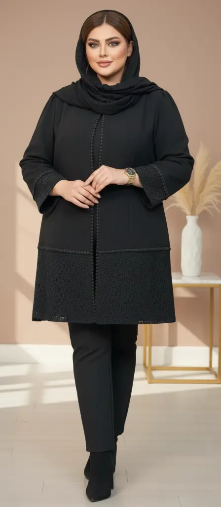 مانتو مجلسی کرپ الیز - کد ۹۵۰ (۲).webp