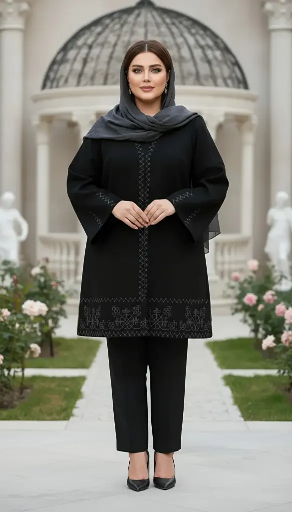 مانتو مجلسی فلورینا (۱) - کد ۹۵۵.webp