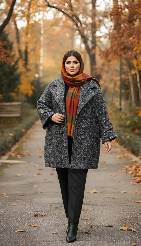 پالتو پاییزه کلارا - کد ۹۵۳ نوک مدادی (۴).webp