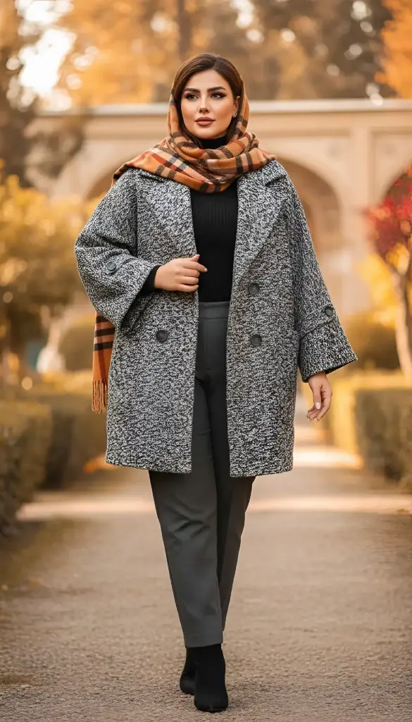 ‎⁨⁨⁨⁨⁨پالتو پاییزه کلارا - کد ۹۵۳ برفی⁩ (۳)⁩⁩⁩⁩.webp