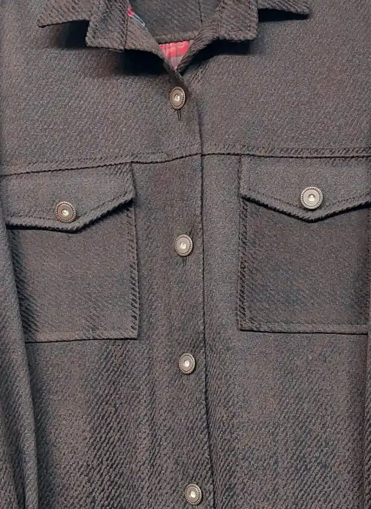 مانتو پاییزه فوتر قهوهای شکت رز ۵ - کد ۹۵۷.webp