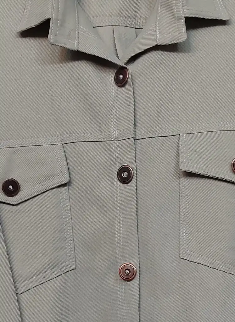 مانتو پاییزه کوتاه کتان رز فیونا کرمی - کد ۹۵۶.webp