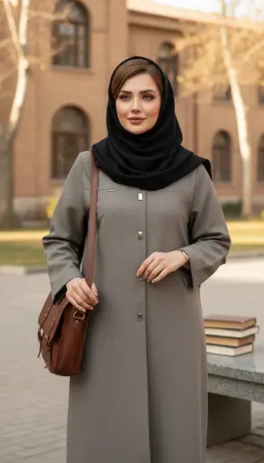 مانتو بلند پاییزه دانشجویی و اداری کالج