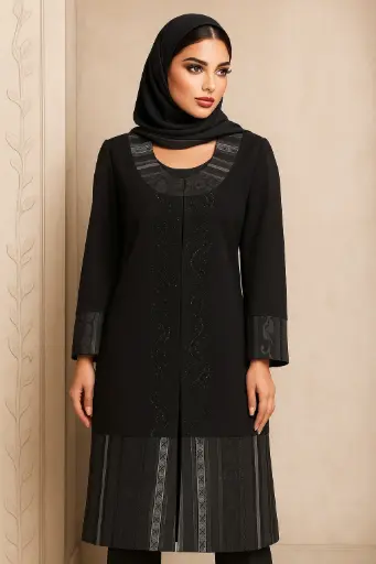 مانتو مجلسی کرپ بیانکا